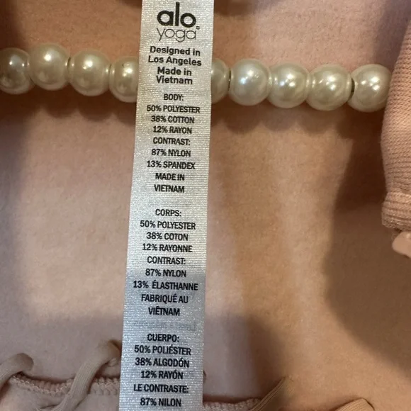 ALO Yoga Pink  Jacket with Stitch Accents - Picture 8 of 8